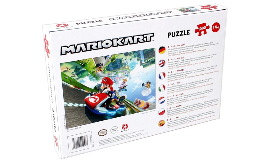 Image 5: Winning Moves Mario Kart Funracer 1000-Piece Jigsaw Puzzle