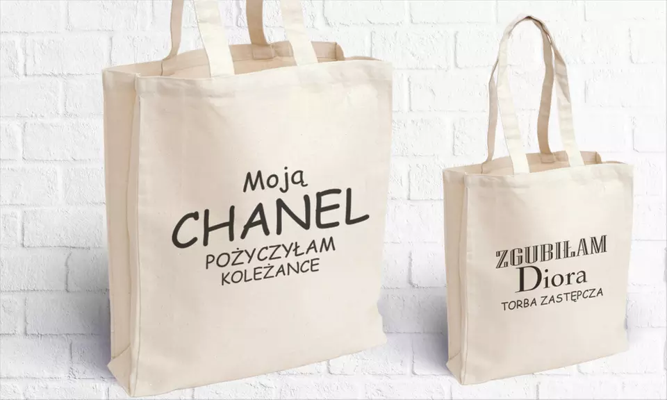 Bawełniana torba z dowolnym wydrukiem od 15 zł z firmą Four Print - Primary Image