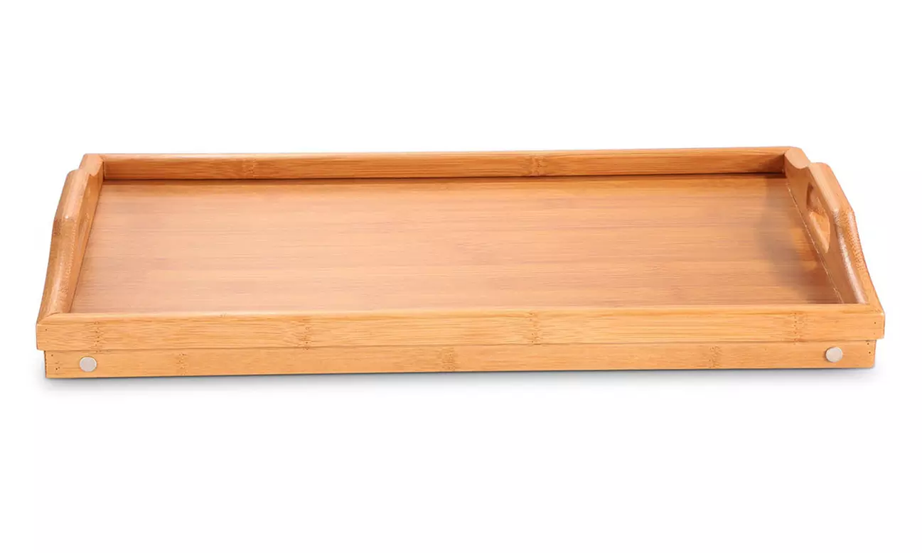 iMounTEK Foldable Bamboo Laptop Table with Handles - Second Medium