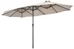 Costway 15FT Patio Double-Sided Umbrella Crank Outdoor Garden Market Sun Shade - Second Medium