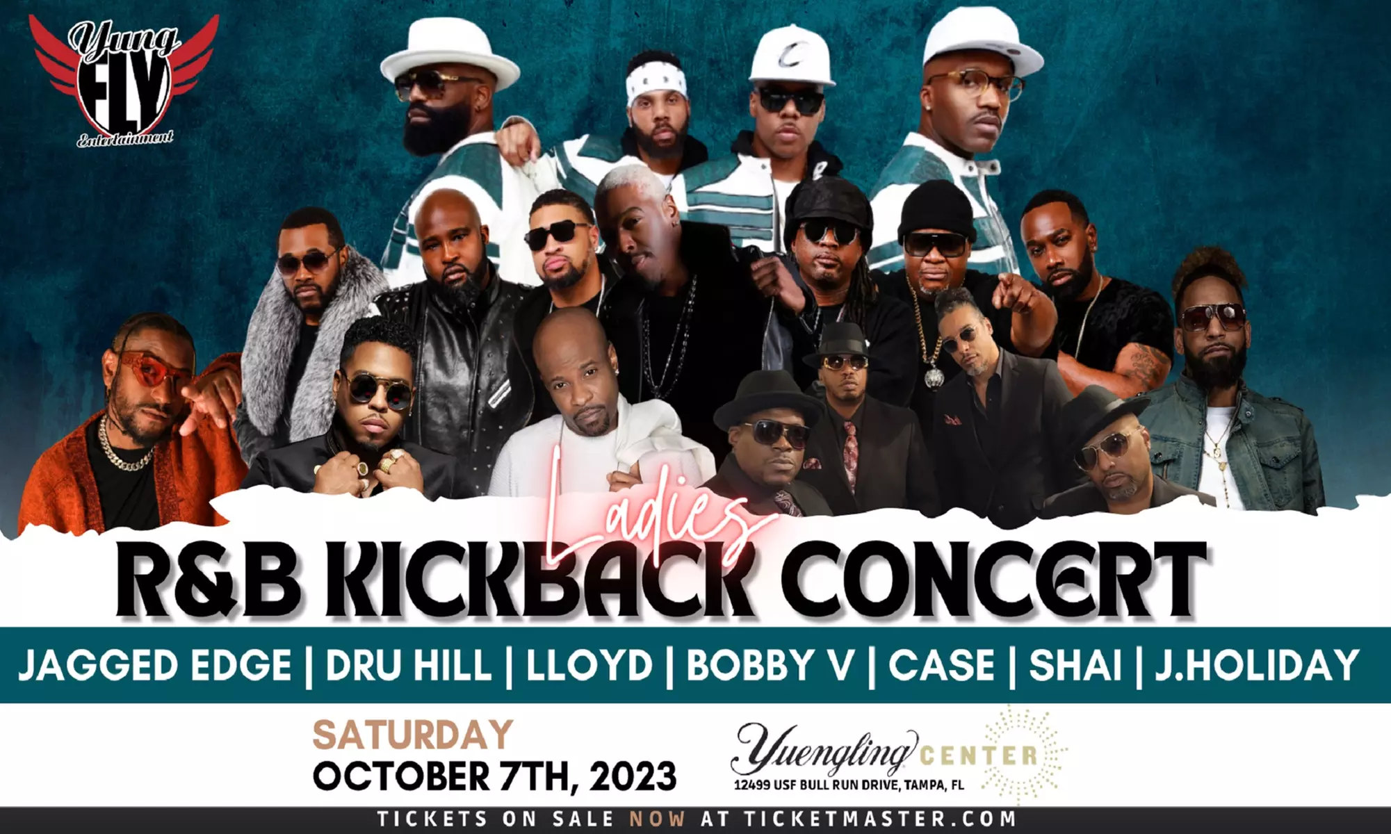 Ladies R&B Kickback W/ Jagged Edge, Dru Hill, Lloyd, Bobby V, Case, Shai, & J. Holiday on October 7 at 8 p.m. - Primary Image