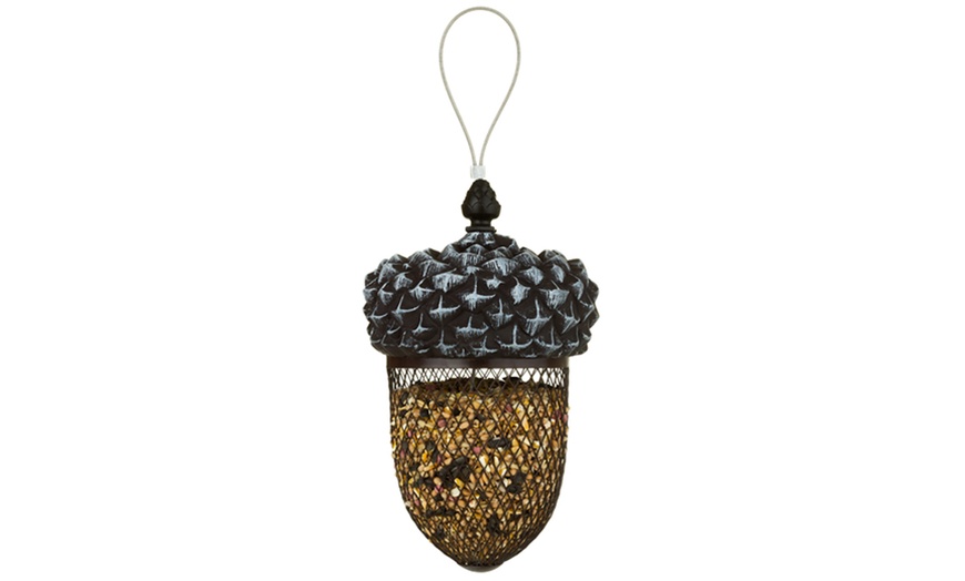 Image 2: One or Two Acorn-Shaped Bird Feeders