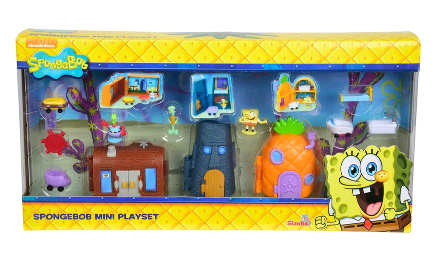 Image 2: SpongeBob Mini Playset Three-Pack