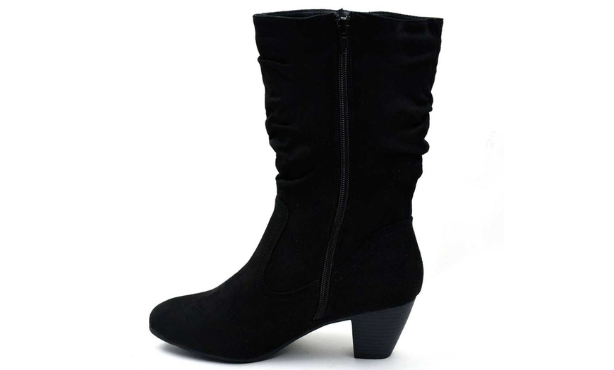 Image 4: Women's Block Heel Mid-Calf Boots