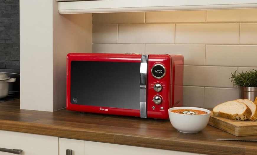 Image 15: Swan Retro Digital Microwave