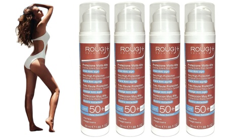 Fino a 4 creme solari spray Rougj da 50 ml per il viso, a rapido assorbimento