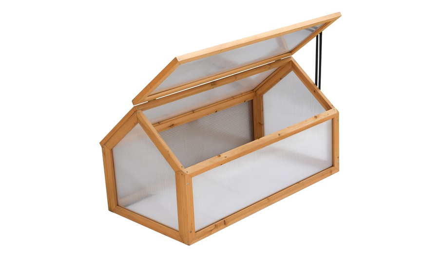 Image 9: Garden Grow Raised Wooden Cold Frame