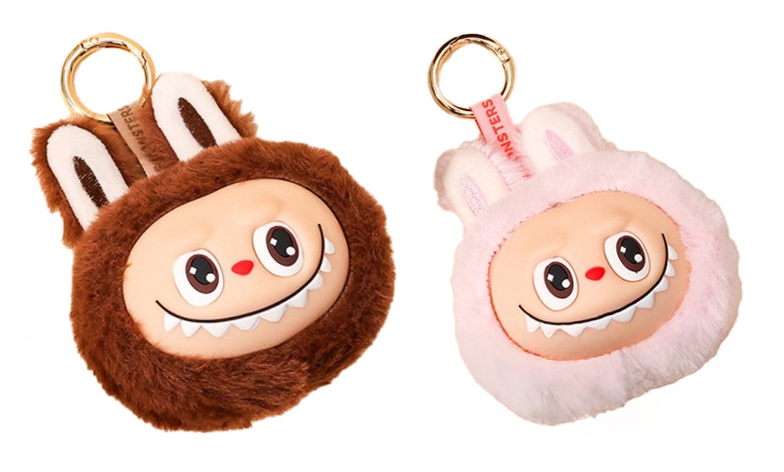 Image 19: Labubu Inspired Plush Keychain Dolls