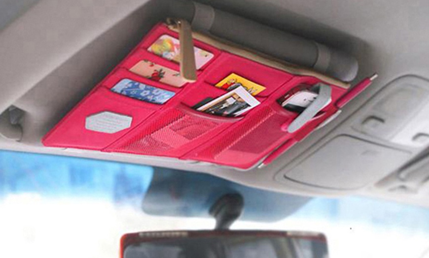 Image 5: Car Sun Visor Storage Organiser