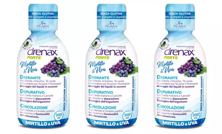Image 6: 3, 4, 6 ou 9 flacons de compléments alimentaires "Drenax Forte" 300 ml