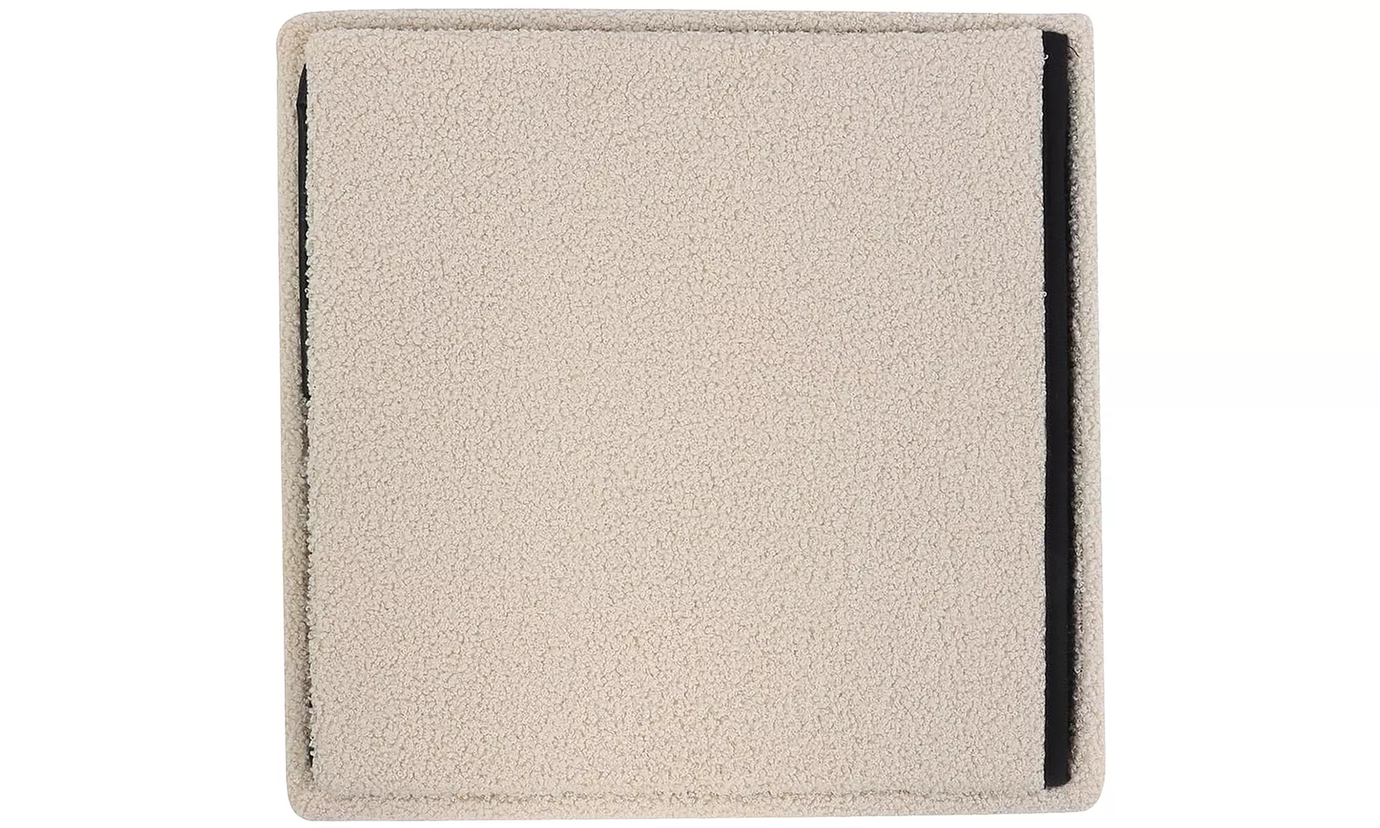 Teddy Boucle Storage Ottoman or Foldable Cube Footstool