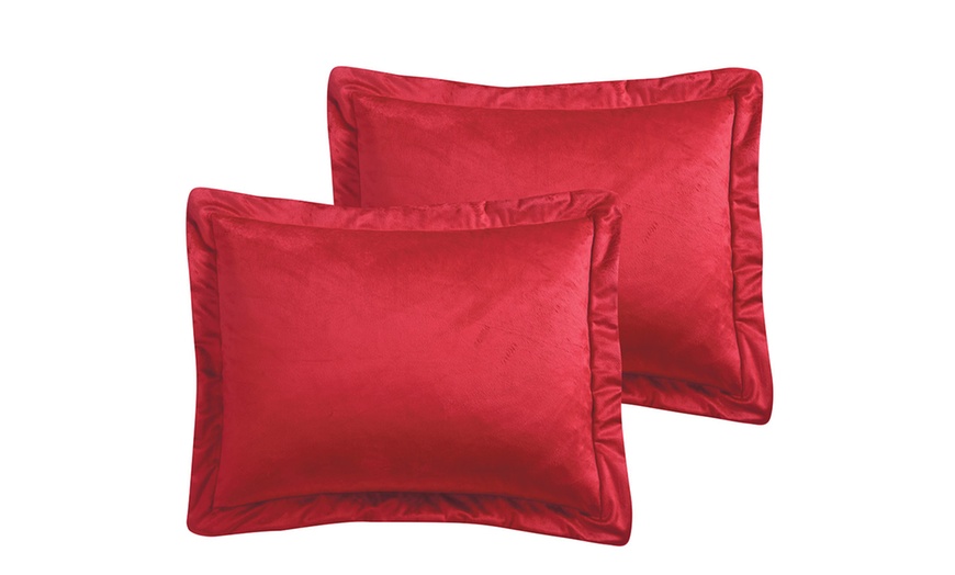 Image 18: Micromink and Sherpa Reversible Comforter Set (2- or 3-Piece)