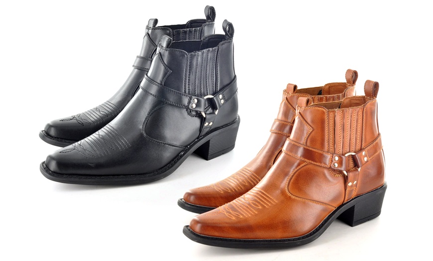 Image 1: Bottines style Western Homme