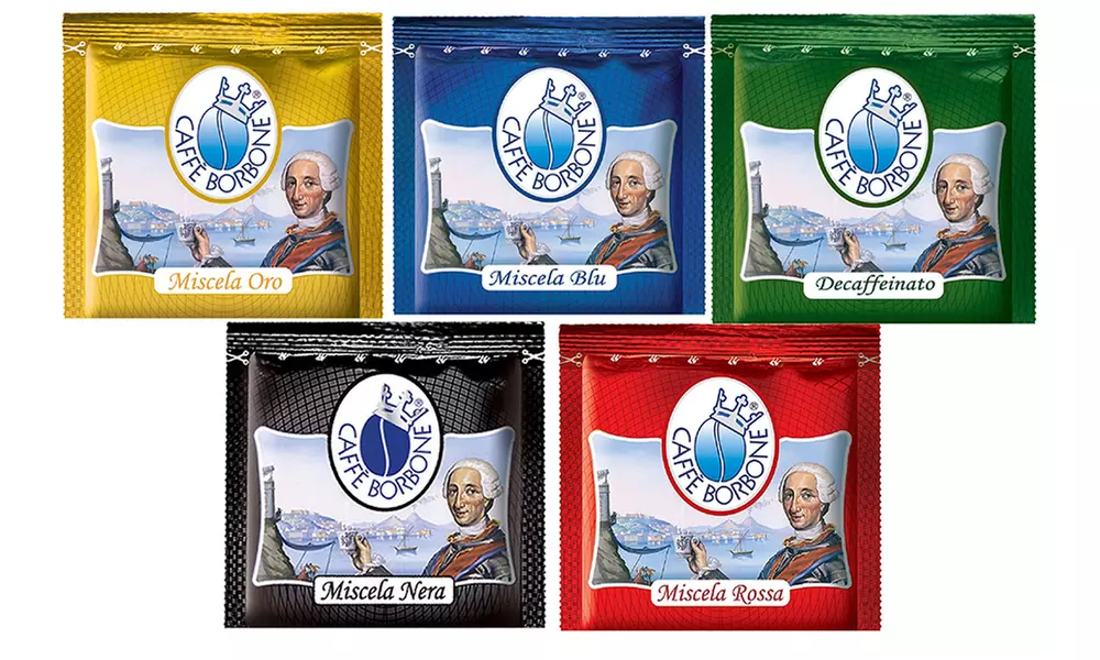 Kit scorta Cialde Borbone ese44 mm 100% compostabile ecologica green 5 aromi disponibili - Primary Image