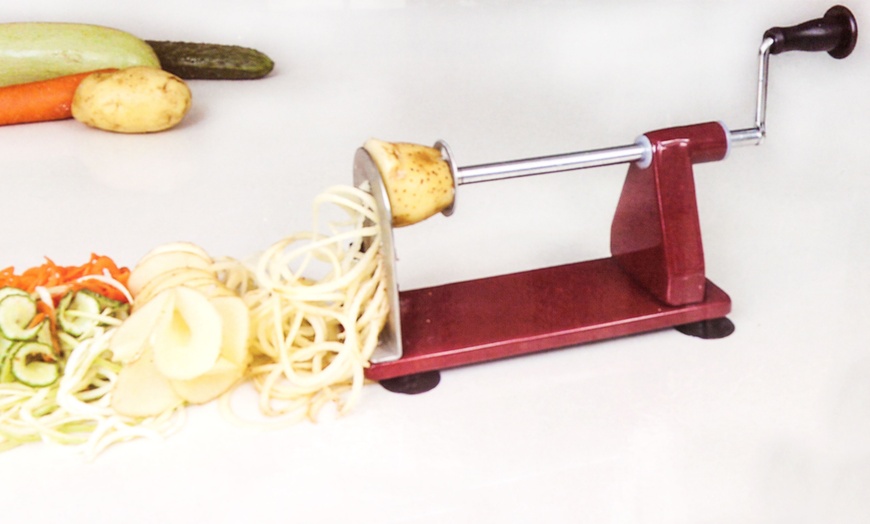 Image 4: Three-Way Vegetable Spiral Slicer