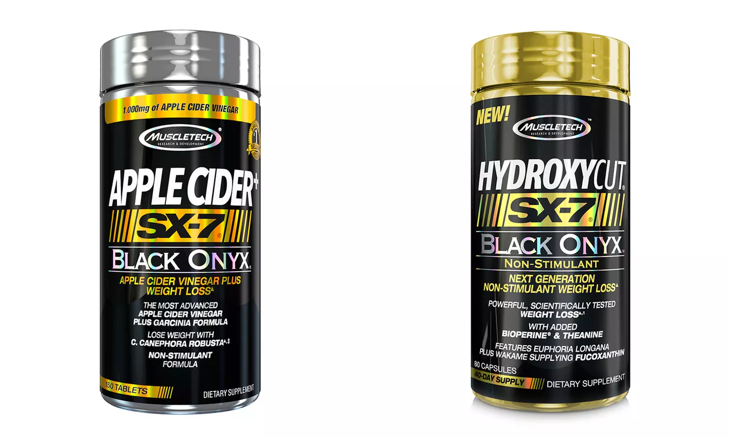 SX-7 Black Onyx Hydroxycut and SX-7 Black Onyx Apple Cider Vinegar - Primary Image