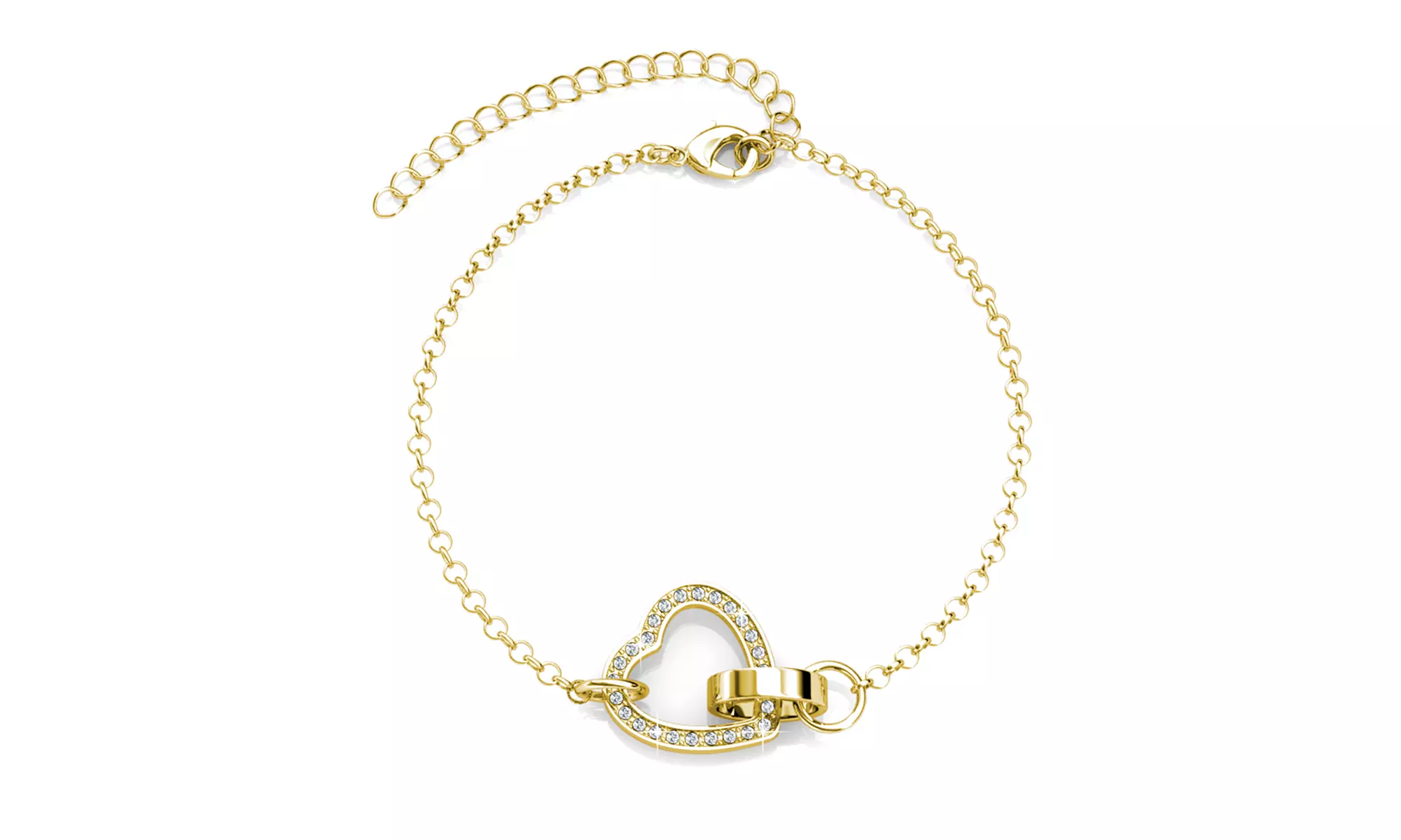 Locked Heart Bracelet Chain Bracelet