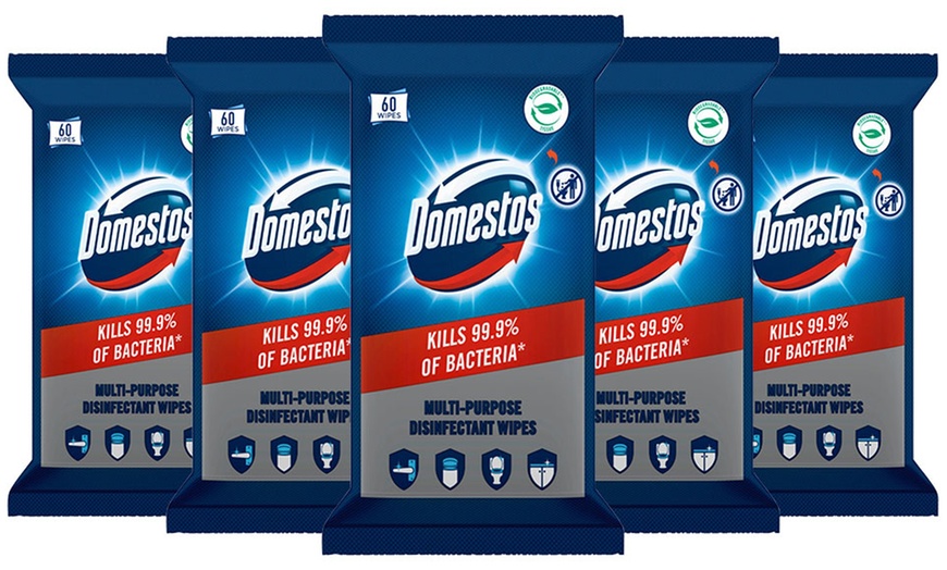 Image 3: Up to 15-Pack of Domestos Disinfectant Antibacterial Wipes