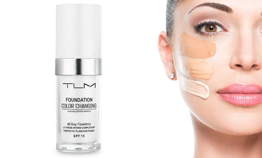 Image 2: TLM Colour-Changing Foundation