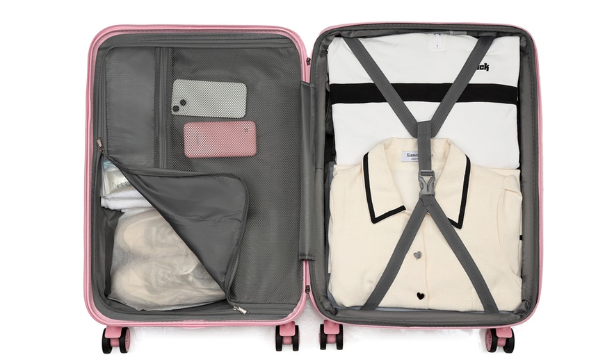 Image 21: Lightweight Hard Shell ABS+PC Suitcase with TSA Lock 