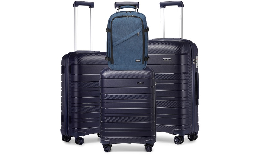 Image 6: One or Three Suitcase Set and Travel Backpack