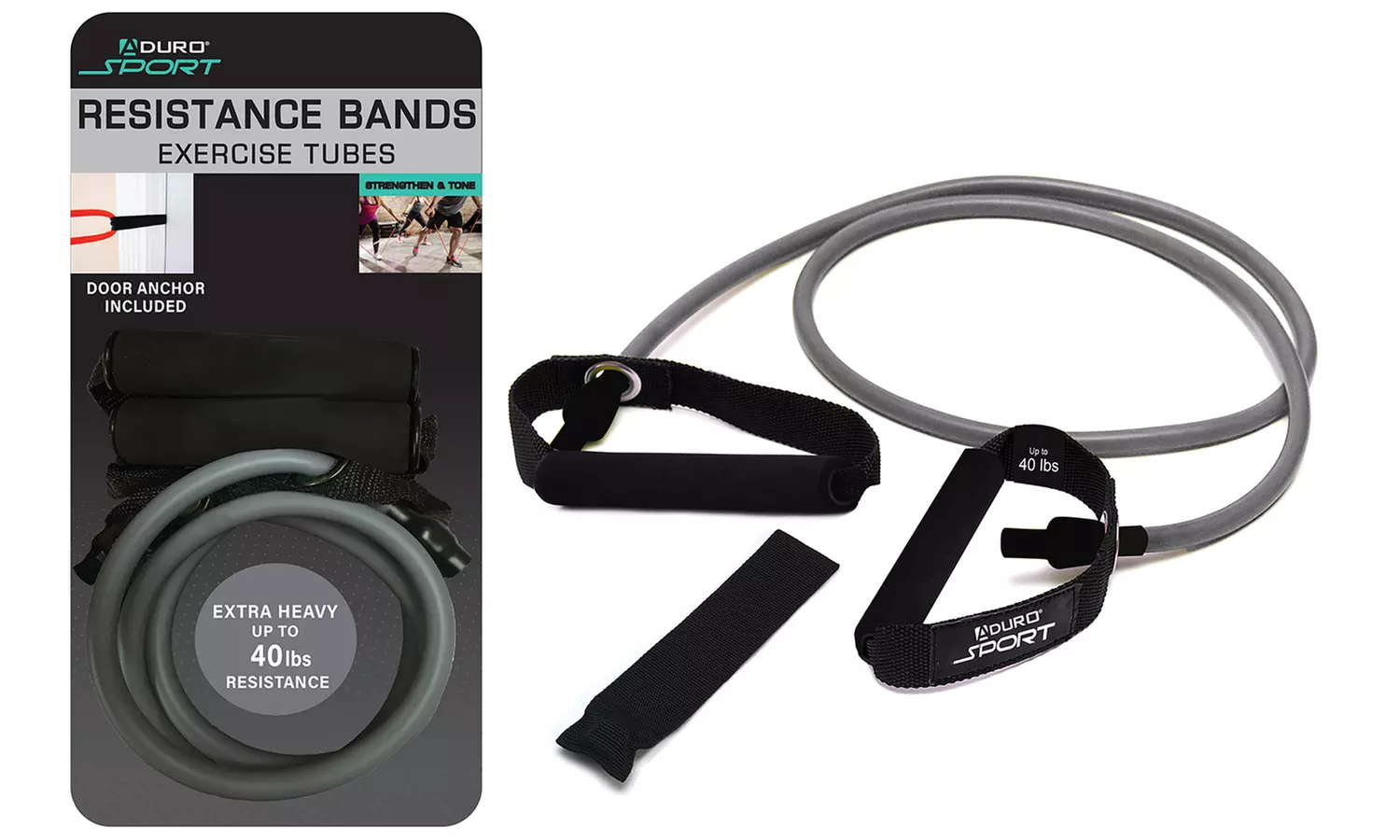 Aduro Sport Resistance Exercise Bands. Multiple Options Available. - Second Medium