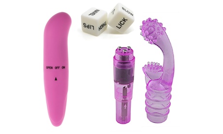 Set de dés coquins et vibromasseurs