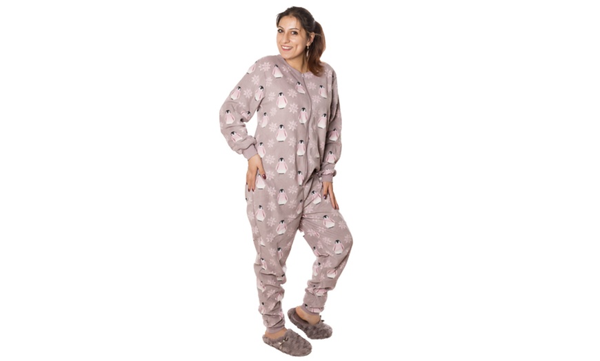 Image 4: Women's Fleece Onesie