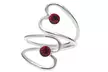 Sterling Silver Heart Toe Rings W Crystals From Swarovski - Second Medium