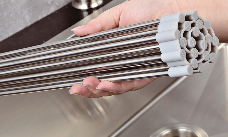 Image 4: Roll-Up Dish Drying Rack