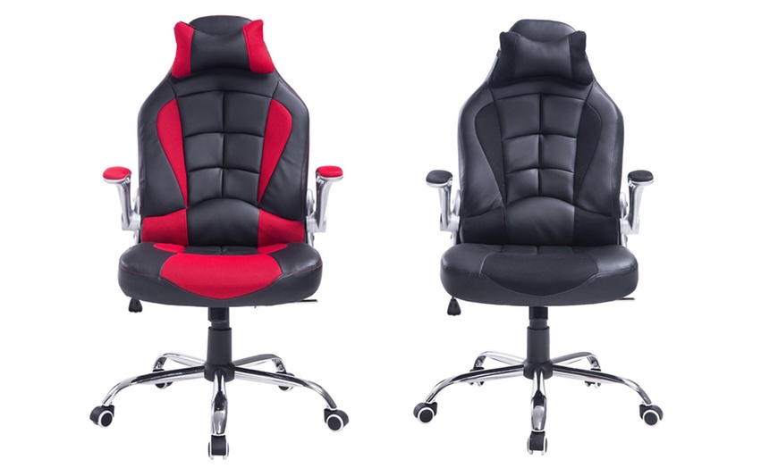 Image 1: Office Chair + Cushion