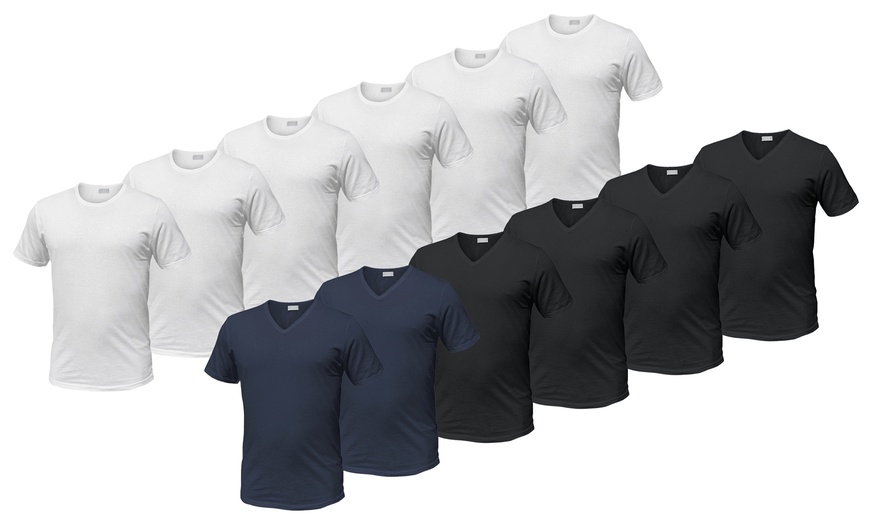 Image 1: Lot de 6 t-shirts en coton pour homme