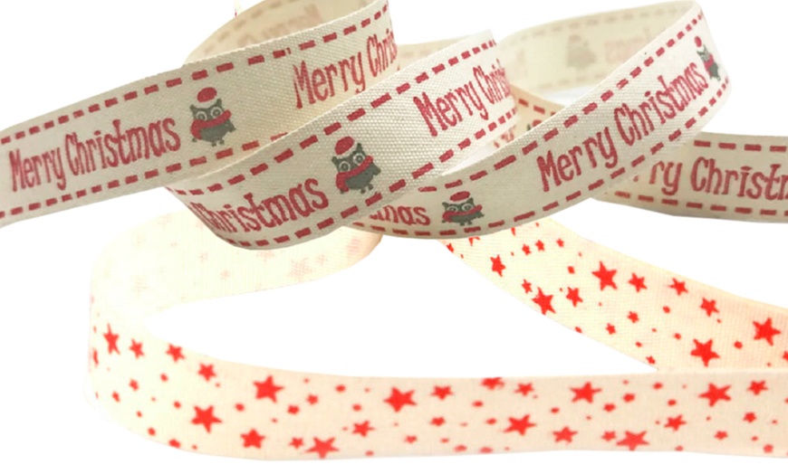 Image 43: Christmas Printed Ribbon