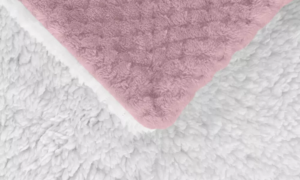 Coperta elegante in sherpa lavorato a maglia