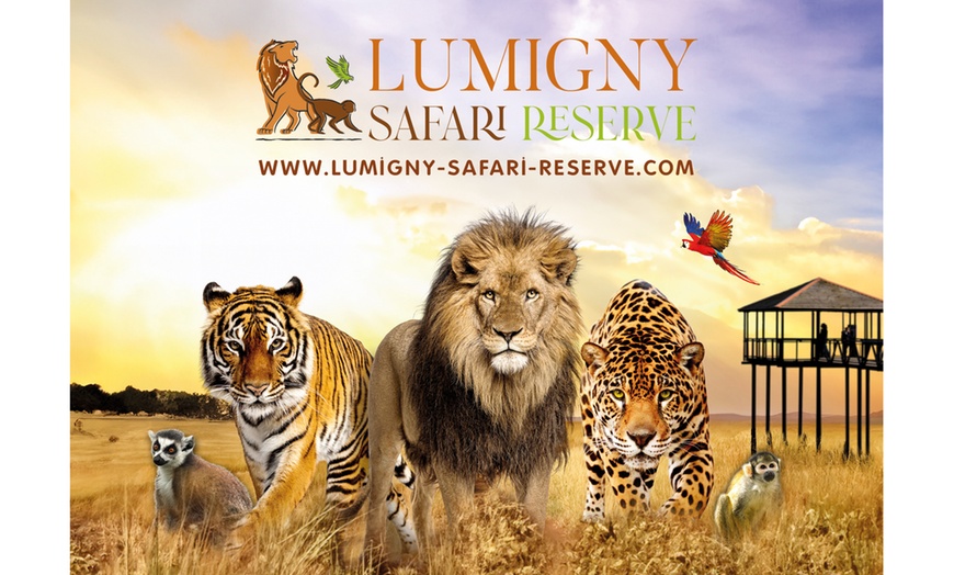 Image 1: Explorez l'incroyable faune sauvage au Lumigny Safari Réserve