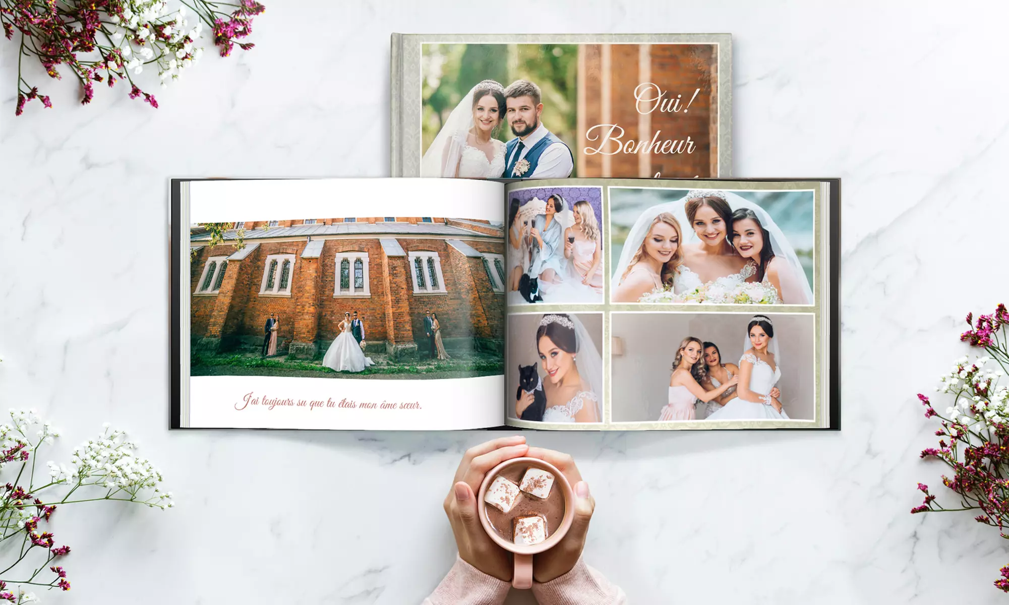 Créez vos souvenirs : 1 à 3 livres photo A4 ou A5 à couverture rigide