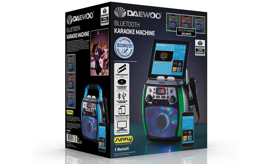 Image 5: Daewoo Bluetooth Karaoke Machine