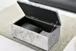 Ottoman Storage Box with Diamante Buttons in Choice of Design With Free Delivery - Second Medium