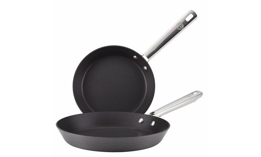 Image 1: Anolon Frying Pan Twin-Pack