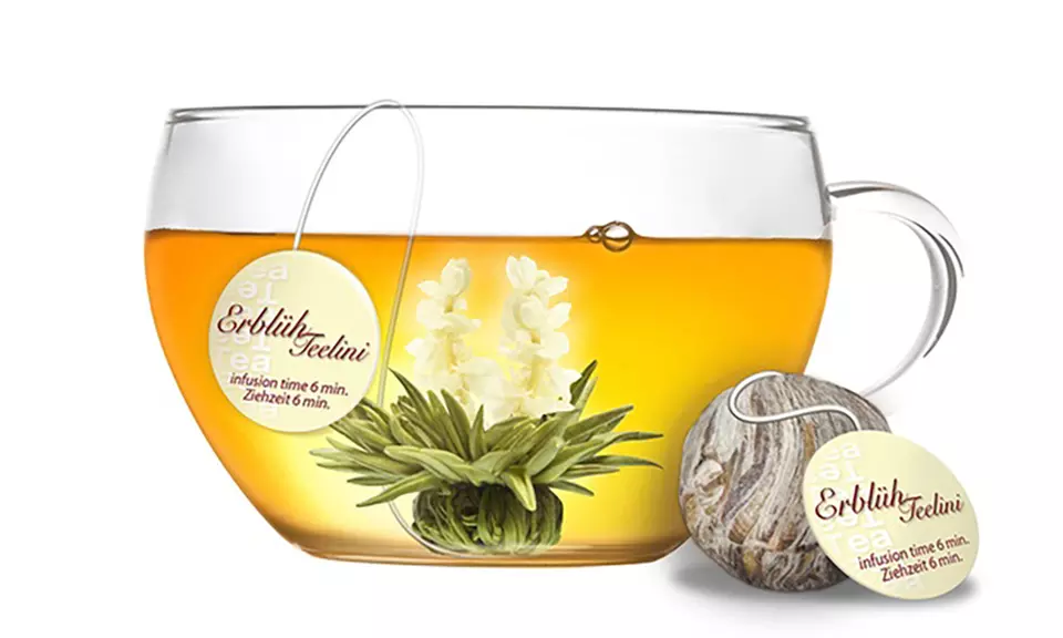 Coffrets fleurs de thé creano avec tasse en verre - Primary Image