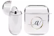 Pink Box Full Protective Airpods 1 & 2 Case with Font Initial (LED Visible) - Second Medium