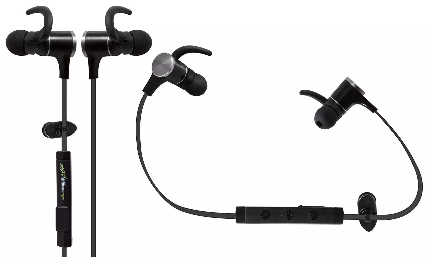 GoClever Sound Club Active In-Ear-Wireless-Ohrhörer inkl. USB-Kabel und Ersatz-Ohrstabiliserungselemente - Second Medium