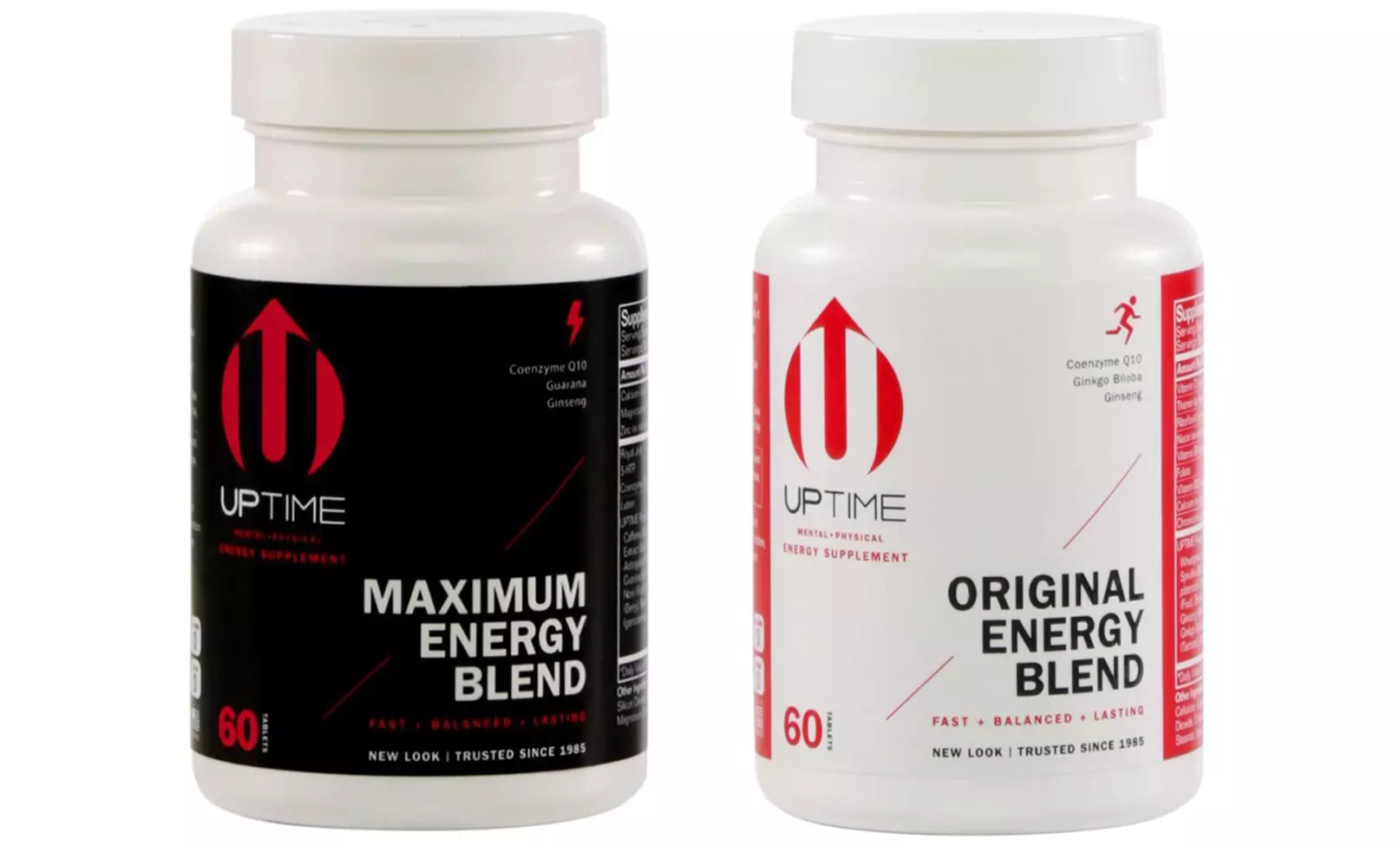 Uptime Energy Tablets 60-Count (1- or 2-Pack) - Primary Image