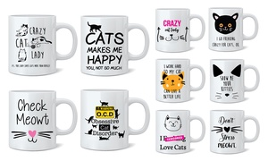 One or Two Cat Novelty Mugs