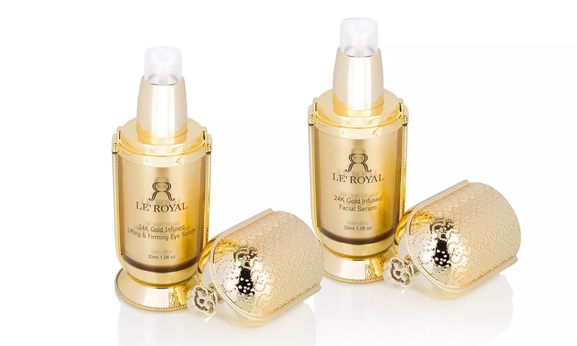24K Gold-Infused Lifting and Firming Eye or Face Serum - Primary Image