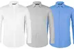 Verno Men's Classic-Fit Long-Sleeve Cotton Dress Shirts (3-Pack) - Second Medium