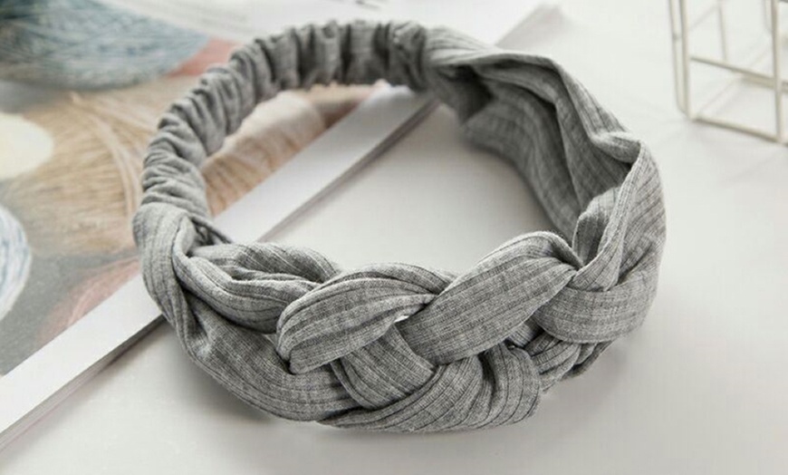 Image 4: Braided Elastic Headband