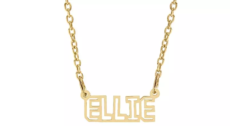 Outlined Single Name Necklace from MonogramHub