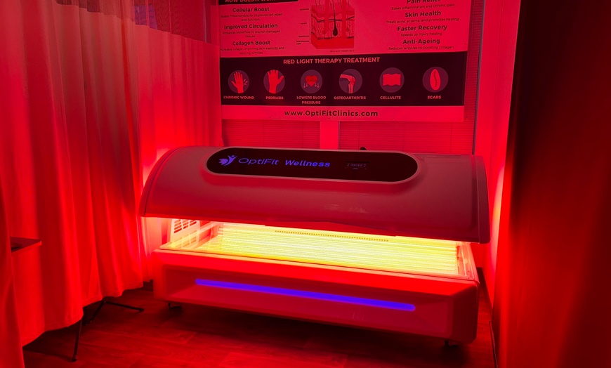 Image 1: Relax with 1, 5, or 10 Sessions of 20-Minute Thera-Red Light Therapy 