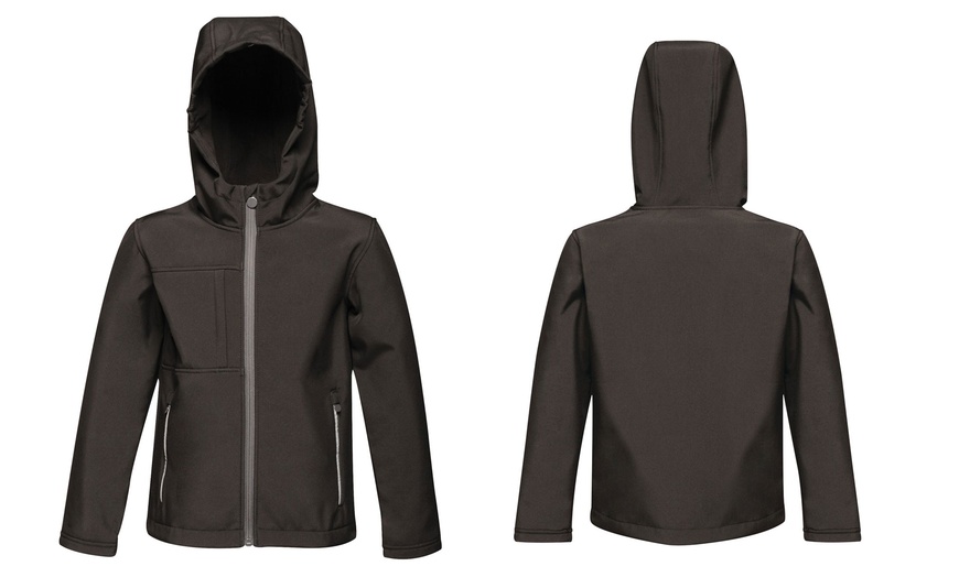 Image 5: Regatta Kids' Waterproof Hooded Softshell Jacket